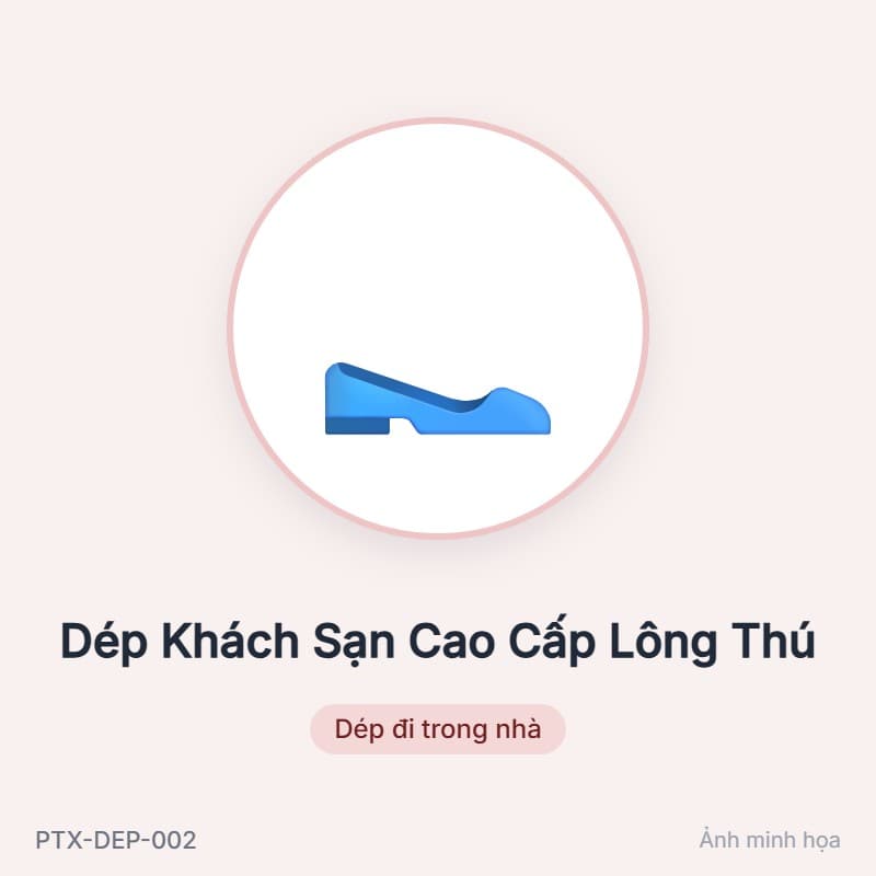 Dép Khách Sạn Cao Cấp Lông Thú