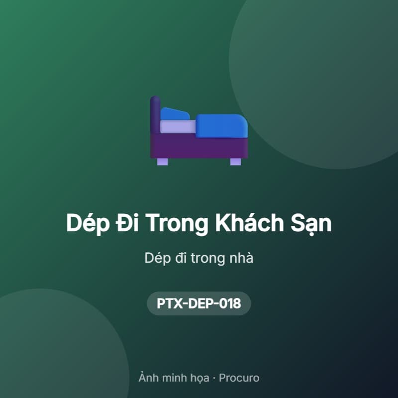 Dép Đi Trong Khách Sạn