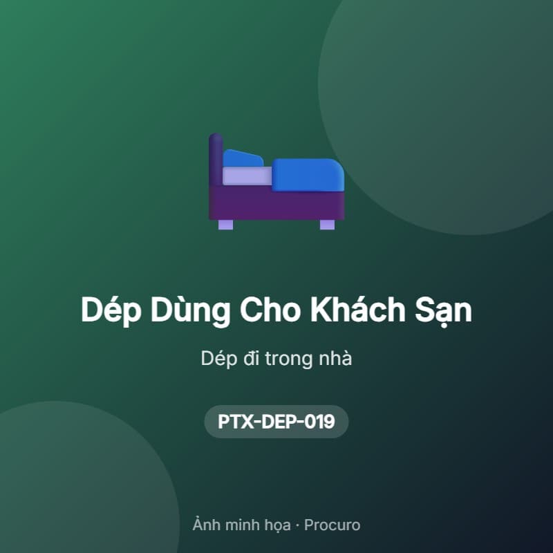 Dép Dùng Cho Khách Sạn