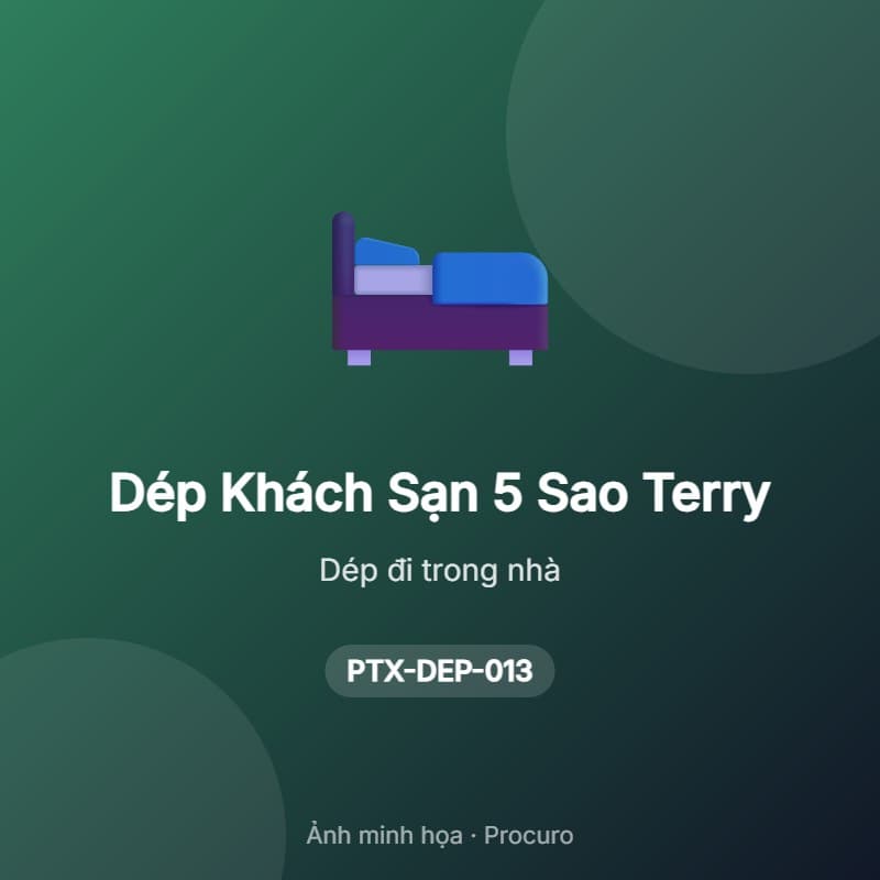 Dép Khách Sạn 5 Sao Terry